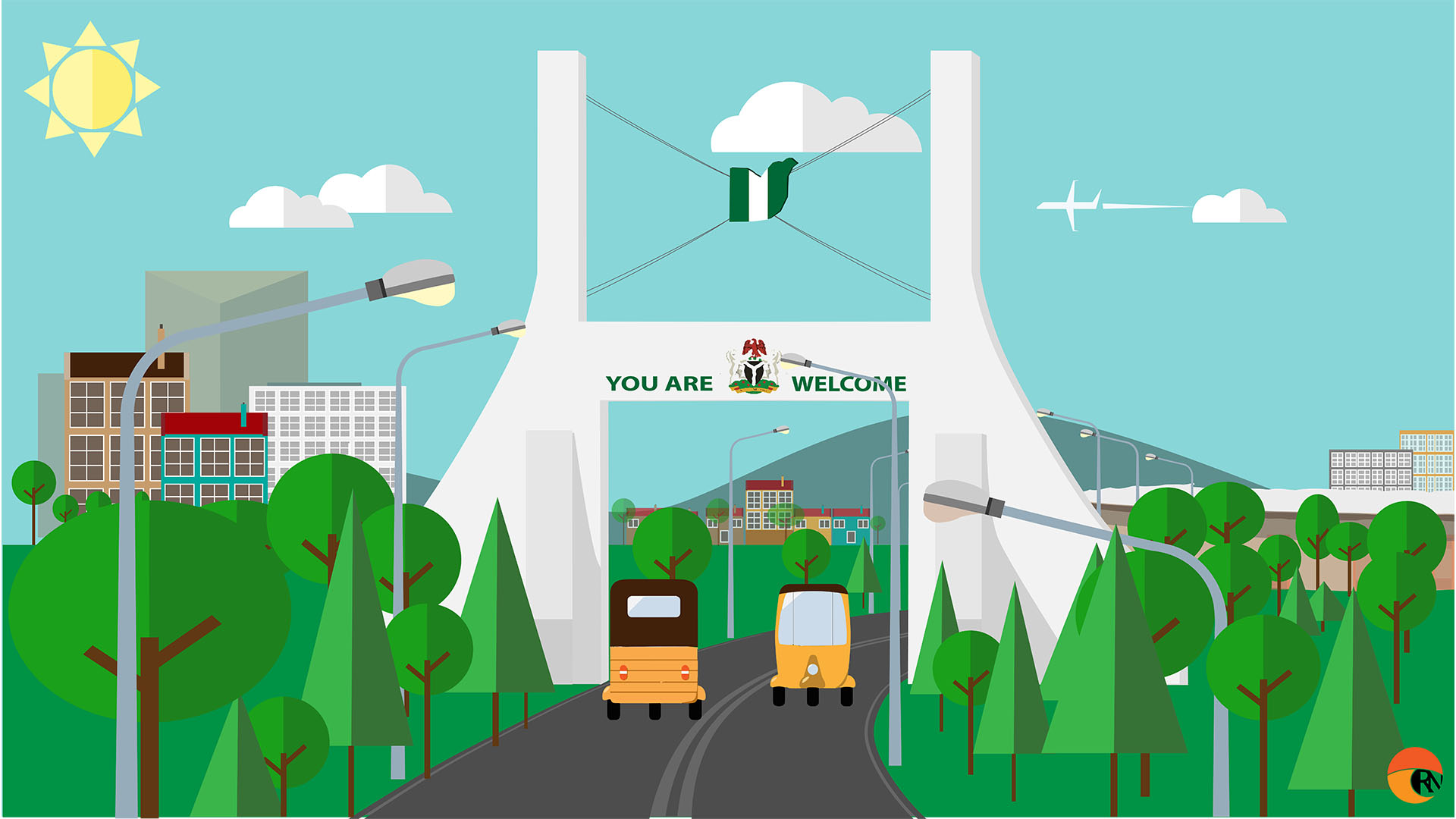 I will design flat style illustrations